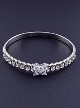 картинка Браслет 'XUPING' Фианит 17 см (родий) от магазина Wolves