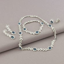 картинка Набор(4предмета) 'Winniana' Фианит 40 см (родий) от магазина Wolves