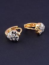 картинка Серьги 'XUPING' Фианит (позолота/родий) от магазина Wolves