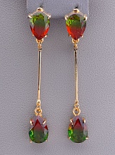 картинка Серьги 'Juleeze' Фианит (позолота 18к) от магазина Wolves