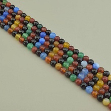 картинка Нитка Агат 38 см 8 5 мм (Без замка) от магазина Wolves