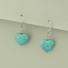 картинка Серьги 'SUNSTONES' Бирюза от магазина Wolves