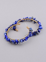 картинка Серьги 'Stainless Steel' Содалит от магазина Wolves