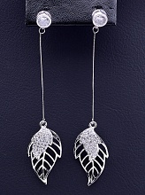 картинка Серьги 'XUPING' Фианит (родий) от магазина Wolves