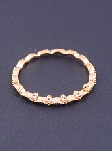 картинка Кольцо Фианит  (позолота 18к) от магазина Wolves