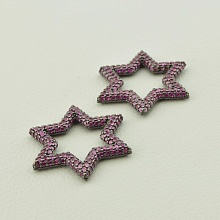 картинка Вставка Фианит 25х25 (хром) от магазина Wolves