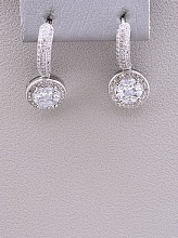 картинка Серьги 'XUPING' Фианит  (родий) от магазина Wolves