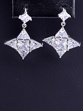 картинка Серьги 'XUPING' Фианит (родий) от магазина Wolves