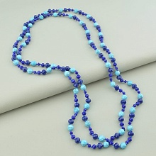 картинка Бусы 'SUNSTONES' Бирюза Чешский хрусталь 145 см от магазина Wolves