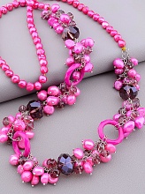 картинка Бусы Жемчуг Чешский хрусталь 80 см от магазина Wolves