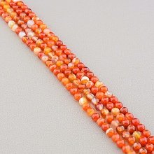 картинка Нитка Сердолик 37 см 6 мм (Без замка) от магазина Wolves