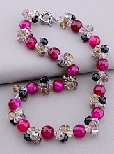 картинка Бусы Агат Чешский хрусталь 50 см от магазина Wolves