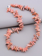 картинка Бусы из  Родохрозита с кошачьим глазом, розовые, складные от магазина Wolves