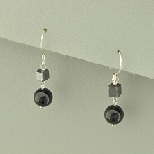 картинка Серьги 'SUNSTONES' Турмалин Гематит от магазина Wolves