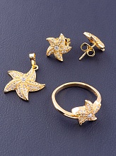 картинка Набор 'XUPING' Фианит (позолота 18к) от магазина Wolves