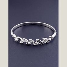 картинка Браслет 'XUPING' Фианит 17 см (родий) от магазина Wolves