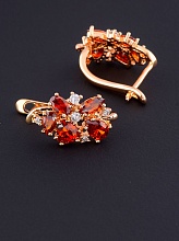 картинка Серьги 'Pataya' Фианит (позолота 18к) от магазина Wolves