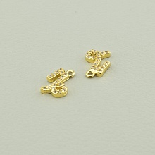 картинка Кулон Фианит 10х6 (позолота 18к (лимонная)) от магазина Wolves