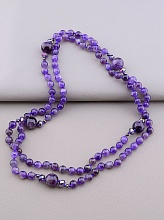 картинка Бусы 'SUNSTONES' Аметист Чешский хрусталь 112 см от магазина Wolves