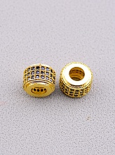 картинка Вставка Фианит 9х6 (позолота 18к) от магазина Wolves