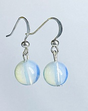 картинка Элитные Серьги Лунный камень №1 от магазина Wolves