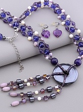 картинка Бусы Гематит Чешский хрусталь 52 см от магазина Wolves