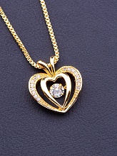 картинка Подвеска Фианит 'XUPING' (позолота 18к) от магазина Wolves