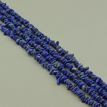 картинка Нитка из Лазурита, синяя, без замка 40 см от магазина Wolves