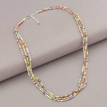 картинка Подвеска 'SUNSTONES' Циркон Серебро(925) 40 см от магазина Wolves