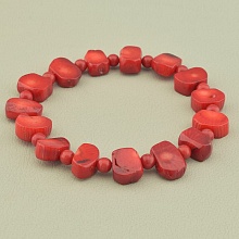 картинка Браслет 'SUNSTONES' Коралл 18 см от магазина Wolves