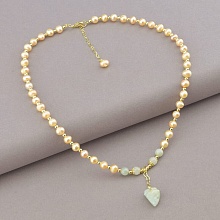 картинка Подвеска 'Fashion' Жемчуг Нефрит 42 см от магазина Wolves