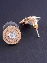 картинка Серьги 'Big Dipper' Фианит (позолота 18к) от магазина Wolves