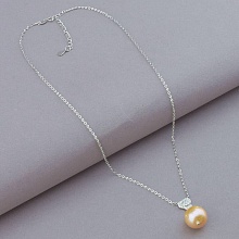 картинка Подвеска 'SUNSTONES' Жемчуг Серебро(925) 40 см от магазина Wolves