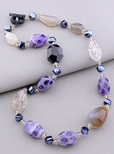 картинка Бусы Аметист Агат 56 см от магазина Wolves