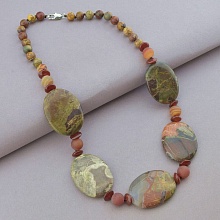 картинка Бусы Яшма Сердолик 52 см от магазина Wolves