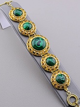 картинка Браслет Малахит 18 см от магазина Wolves