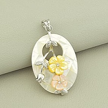 картинка Кулон Перламутр 45x30мм от магазина Wolves