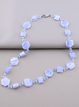 картинка Бусы 'SUNSTONES' Сапфирин Чешский хрусталь 57 см от магазина Wolves