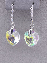 картинка Серьги 'Juleeze' Фианит (родий) от магазина Wolves