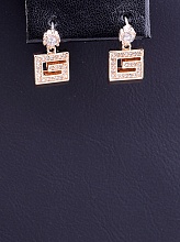 картинка Серьги 'Big Dipper' Фианит (позолота 18к) от магазина Wolves