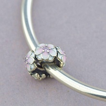 картинка Шарм 'Pandora style' Эмаль Серебро(925) от магазина Wolves