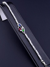 картинка Браслет 'XUPING' Фианит 19 см (родий) от магазина Wolves