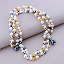 картинка Бусы Жемчуг Чешский хрусталь 112 см от магазина Wolves