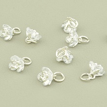 картинка Кулон Фианит 6х6мм (родий) от магазина Wolves