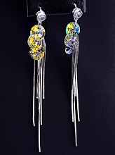 картинка Серьги 'Saiya' Фианит (родий) от магазина Wolves