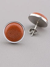 картинка Серьги Золотой Песок 15x15мм от магазина Wolves