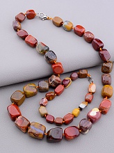 картинка Бусы+Браслет Яшма 50 см от магазина Wolves