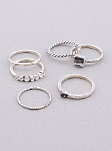 картинка Кольцо 'FJ' Сrystal Бижутерный сплав от магазина Wolves