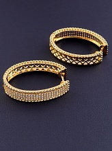 картинка Серьги 'Pataya' Фианит (позолота 18к) от магазина Wolves