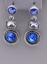 картинка Серьги 'Juleeze' Фианит (родий) от магазина Wolves